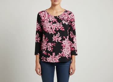 spodnie serduszka by o la la czarne: Bluzka damska, rozmiar S — 5