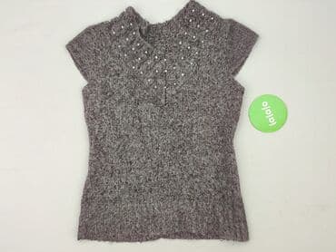 sweter piórkowy na drutach: Sweter damski, rozmiar S — 2