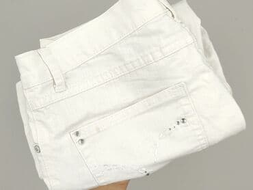 biale szerokie jeansy: Spodnie 3/4 damskie, rozmiar XL — 5