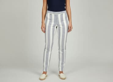 polskie jeansy prl poznań: Spodnie materiałowe damskie, rozmiar M — 6