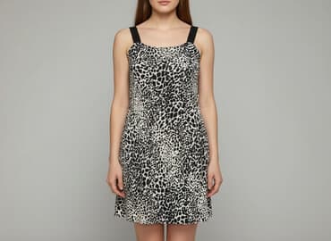 tanie sukienki w panterkę: Sukienka damska, rozmiar S — 1