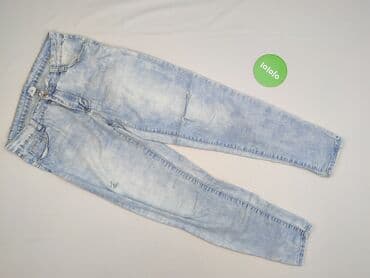 biale szerokie jeansy: Jeansy damskie, rozmiar M — 2