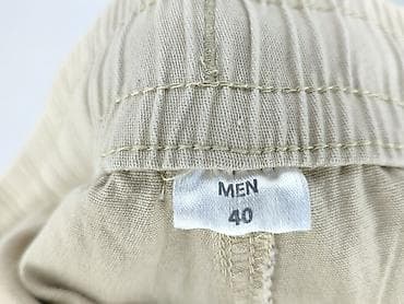 joggersy: Męskie spodnie cargo jogger – beżowe - Rozmiar: 40 (MEN) - Krój — 4