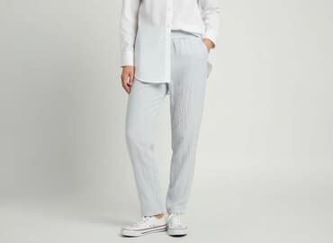 hm spodnie zimowe: H&M, Spodnie materiałowe damskie, rozmiar L — 6