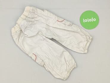 ubranka dla niemowląt c a: Baby material trousers, 9-12 months, 74-80 cm, St. Bernard, condition - Very good — 3