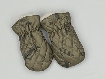 klapki z futerkiem na obcasie: Gloves, 18 cm, condition - Good — 1