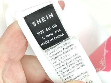 niebieska satynowa sukienka zara: Shein, Women`s dress, size L (EU 40) — 4