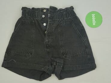 zara spodnie czarne z wysokim stanem: Zara, Szorty damskie, rozmiar M — 2