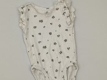 pluszowa kurtka z kapturem: Body, H&M, 3-6 months, 
condition - Good — 1