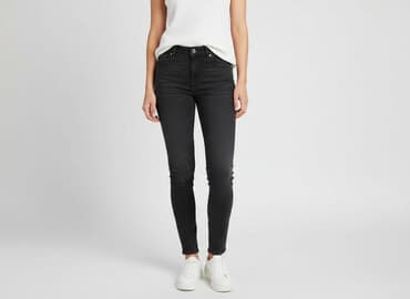 zalando czarne jeansy damskie: Reserved, Jeansy damskie, rozmiar M — 7