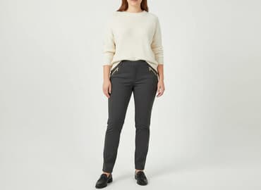 m sara spodnie woskowane: M.Sara, Material trousers for women, size XL — 1