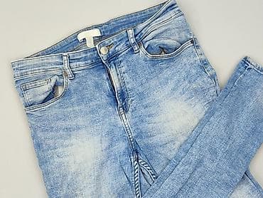 modne jeansy cropped: H&M, Jeansy damskie, rozmiar S — 1