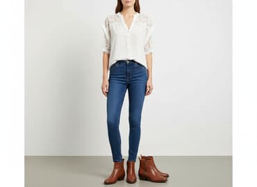 zwiewna bluzki w kwiaty: Bluzka damska, rozmiar M — 6