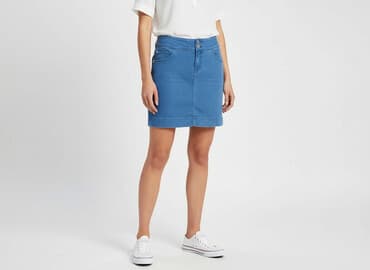 spódniczko spodenki jeans: Vila, Spódnica damska, rozmiar XS — 7