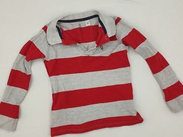 koszulka barcelony lewandowski dla dzieci: Shirt 5-6 years, condition - Very good, pattern - Striped, color - Red — 1