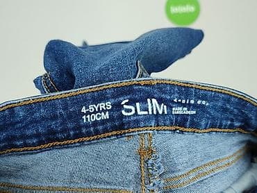 kik spodnice: Spodnie jeansowe, DenimCo, 4-5 lat, 104/110, stan - Bardzo dobry — 4