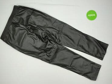 legginsy strong point czarne: Sinsay, Legginsy Ze skóry ekologicznej damskie, rozmiar M — 3