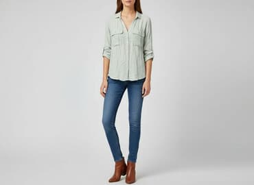 koszulki z długim rękawem damskie sisley: Sisley, Koszula damska, rozmiar M — 7