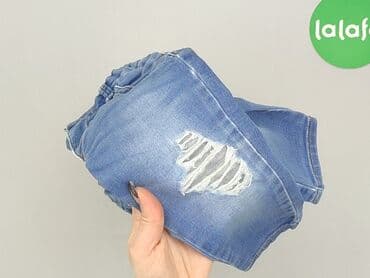 pajacyk z weluru: Denim pants, Lindex, 6-9 months, condition - Good — 6