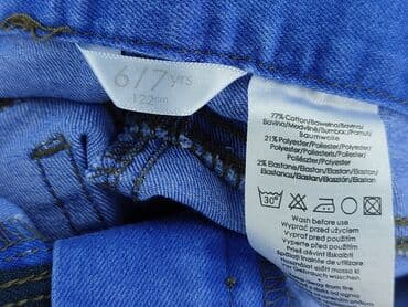 c a spodnie narciarskie: Spodnie jeansowe, 7 lat, 116/122, stan - Bardzo dobry — 4