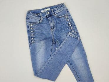 srebrne buty deichmann: Jeansy damskie, rozmiar S — 1