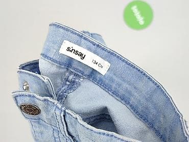 sinsay topy: Spodnie jeansowe, Sinsay, 9 lat, 128/134, stan - Idealny — 4