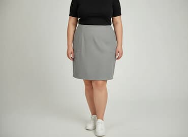 plisowane spódnice szara: Carven, Spódnica damska, rozmiar 5XL — 6