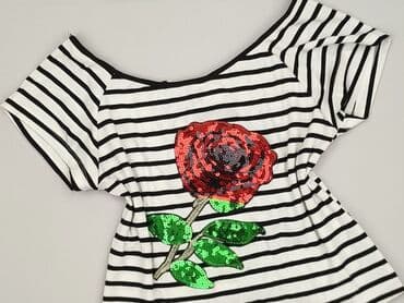 bluzki w paski z serduszkiem: Bluzka damska, rozmiar L — 1