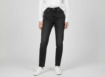 high waist jeans mom fit: House of Denim, Jeansy damskie, rozmiar 2XS — 6
