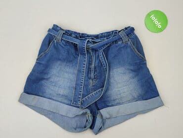 dżinsy z talią paper bag: Beloved, Szorty damskie, rozmiar L — 2