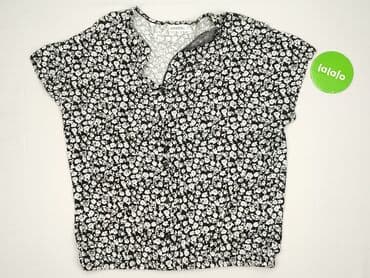 eleganckie bluzki w kwiaty: Janina, Bluzka damska, rozmiar L — 2