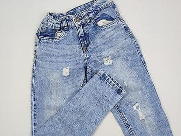 jeans boot cut: Spodnie jeansowe, Little kids, 9 lat, 128/134, stan - Idealny — 1