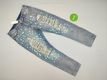 jeansy cekiny: Denim, Jeansy damskie, rozmiar XL — 2