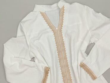 biala bluzka z dlugim rekawem: Bluzka damska, rozmiar M — 1