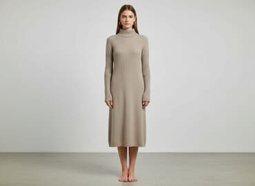 długi sweter z golfem sukienka: Women`s dress, size S — 1