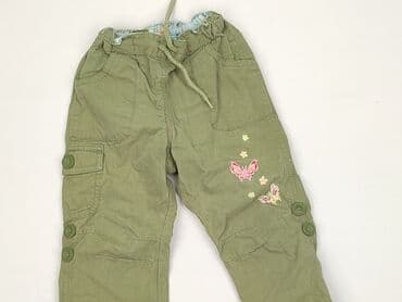 spodnie od pizamy w hello kitty: Baby material trousers, 12-18 months, 80-86 cm, H&M, condition - Very good — 1