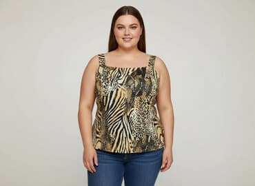 allegro bluzki na ramiączkach duże rozmiary: Top damski, rozmiar 4XL — 1