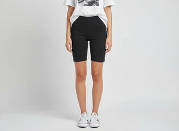 czarne szorty damskie z wysokim stanem: Legginsy Krótkie damskie, rozmiar 2XS — 1