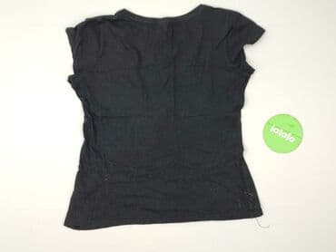 czarne t shirty w serek damskie: Beloved, T-shirt damski, rozmiar M — 4