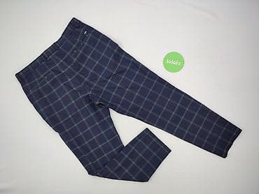 pattern opinie: Męskie spodnie w granatową kratę - Krój: klasyczny, z lekko zwężaną — 3