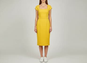 shein zolta sukienka: AGGI, Sukienka damska, rozmiar S — 6