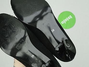 oryginalne converse: Czarne czółenka damskie ATUT na szpilce - Rozmiar: 38 (oznaczenie na — 4