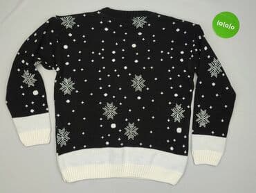 czarny sweter oversize: Sweter damski, rozmiar 4XL — 3