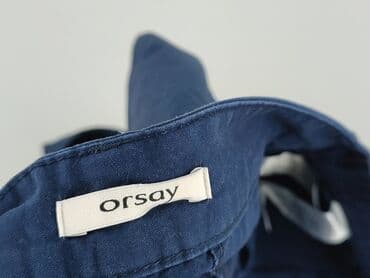 granatowe chinosy damskie: Orsay, Spodnie materiałowe damskie, rozmiar L — 4