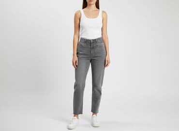 dżinsy ze ściągaczami damskie: Jeansy damskie, rozmiar S — 5