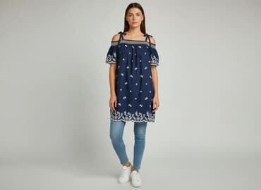 sukienka z haftowanymi kwiatami: Sukienka damska, rozmiar M — 6