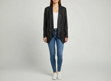 kurtka skórzana c a: Kardigan damski, S — 6