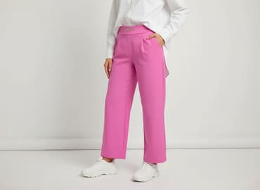 bluzka do różowych spodni: Material trousers for women, size S — 1