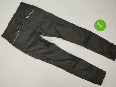 spodnie czarne blyszczace: Spodnie damskie, L — 2