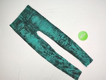 turkusowy: Legginsy Eleganckie damskie, rozmiar S — 3